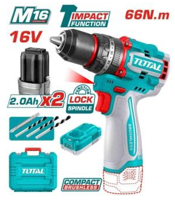 TIDLI166062  Compact Brushless Cordless Impact Drill