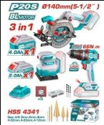 TOSLI241193 CORDLESS 3 PCS COMBO KIT