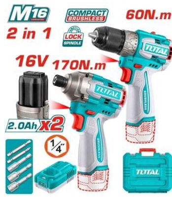 TOSLI240968  Cordless 2 pcs combo kit