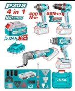 TOSLI240969  CORDLESS 4 PCS COMBO KIT